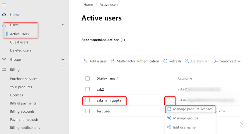 Disable MFA using Azure Portal